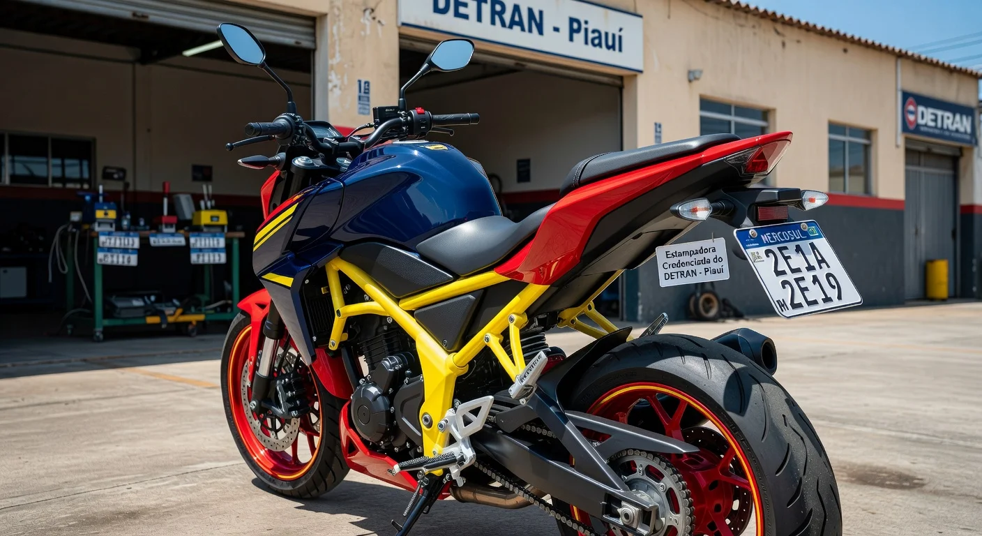 Placa Mercosul de Moto no Piauí: Valor e Como Fazer 2026
