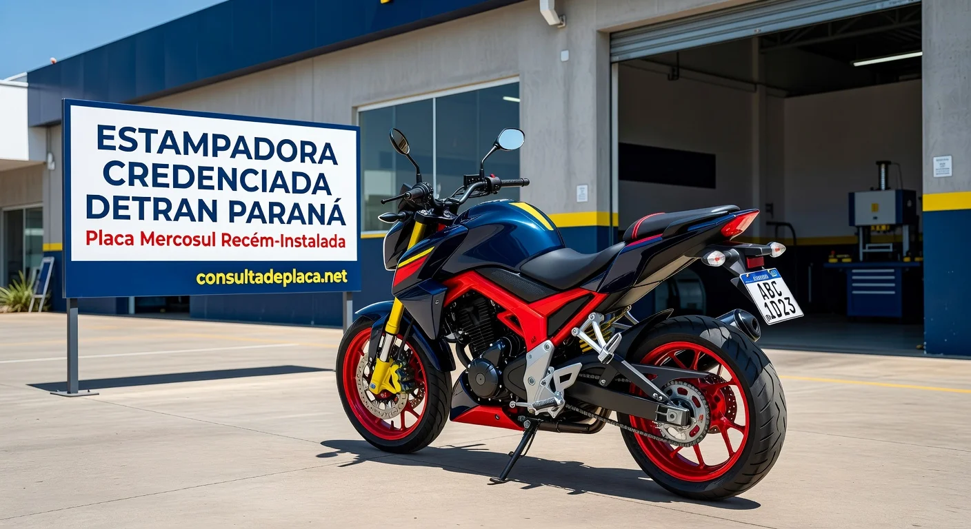 Placa Mercosul de Moto no Paraná: Valor e Como Fazer 2026