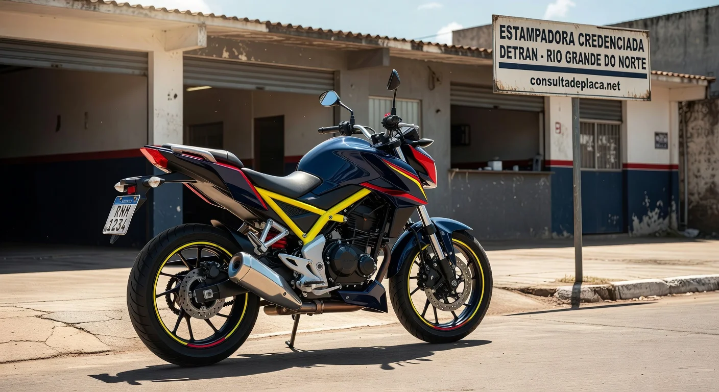 Placa Mercosul de Moto no Rio Grande do Norte: Valor e Como Fazer 2026