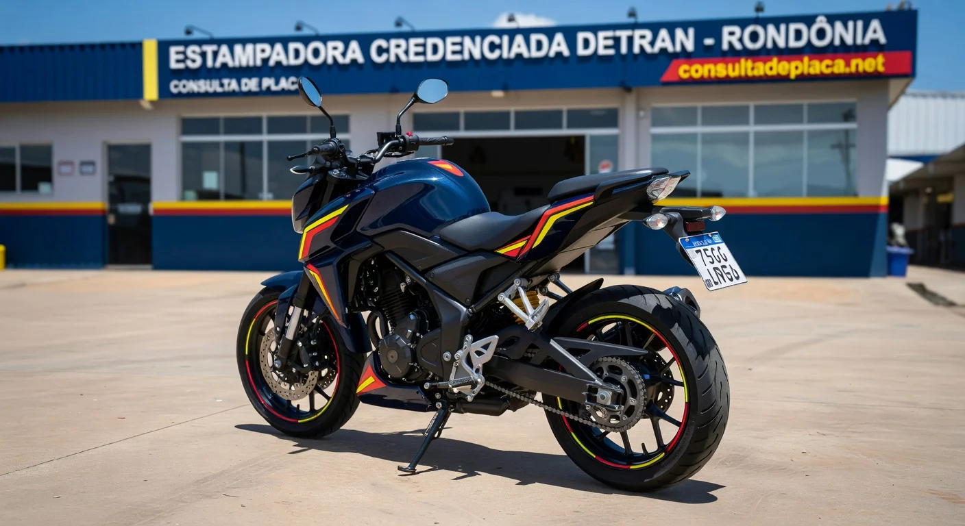Placa Mercosul de Moto no Rondônia: Valor e Como Fazer 2026