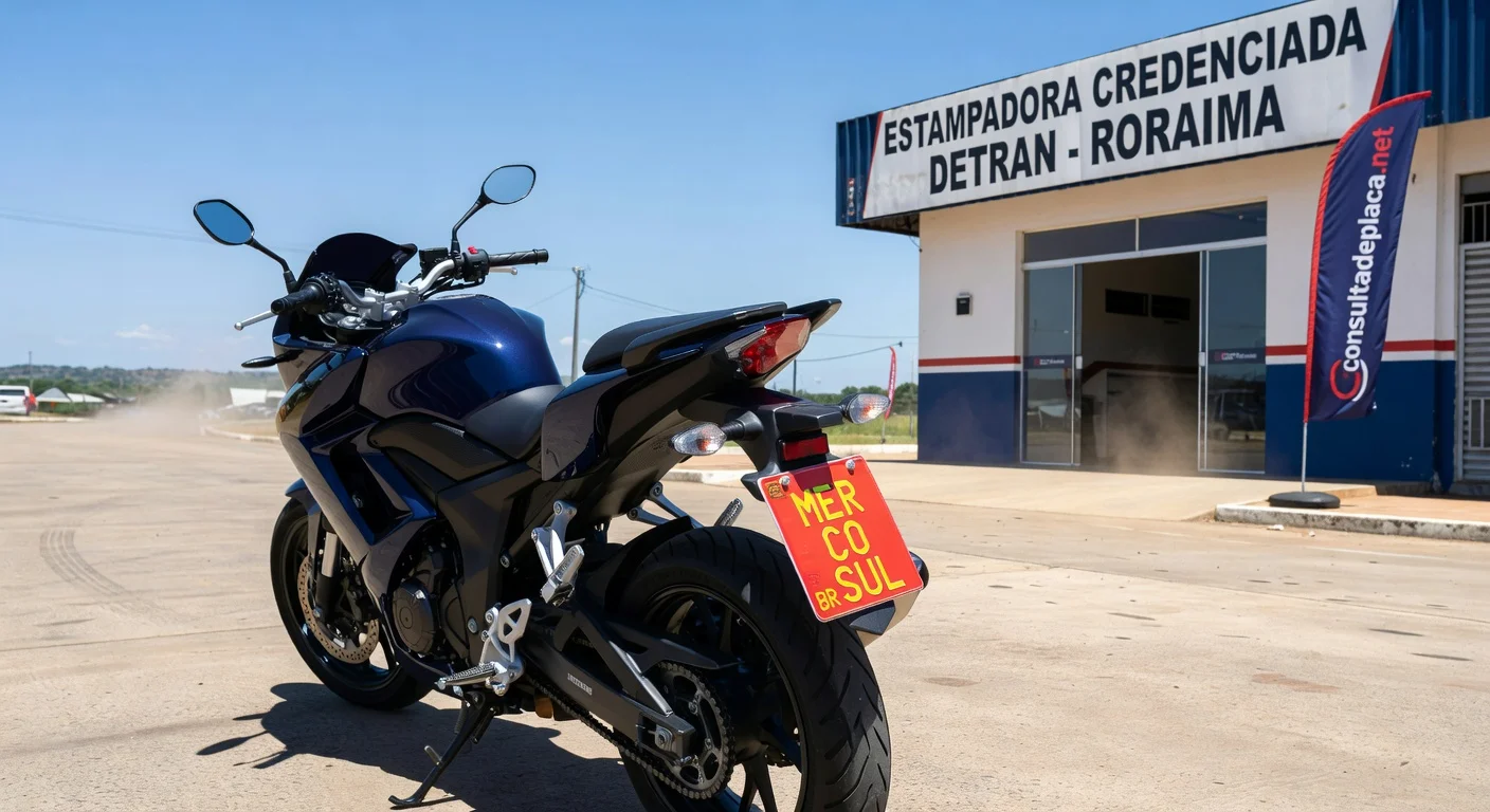 Placa Mercosul de Moto no Roraima: Valor e Como Fazer 2026