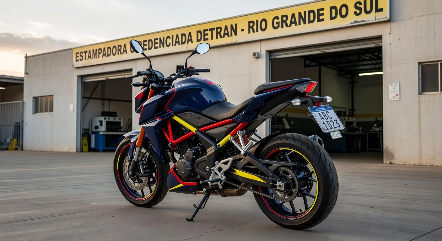 Placa Mercosul de Moto no Rio Grande do Sul: Valor e Como Fazer 2026