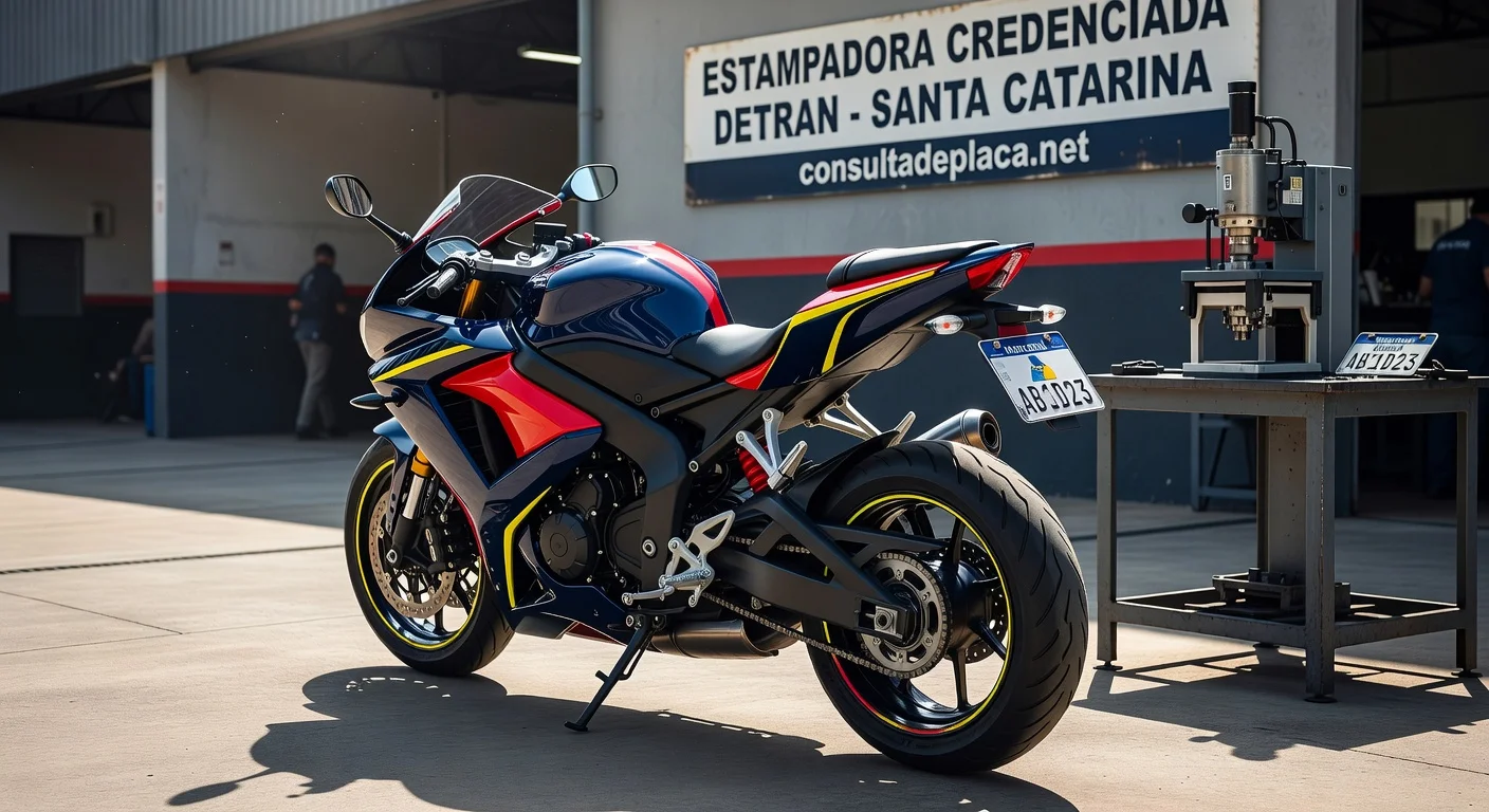 Placa Mercosul de Moto no Santa Catarina: Valor e Como Fazer 2026
