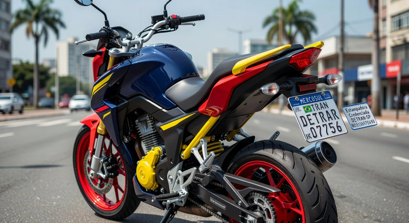 Placa Mercosul de Moto no São Paulo: Valor e Como Fazer 2026