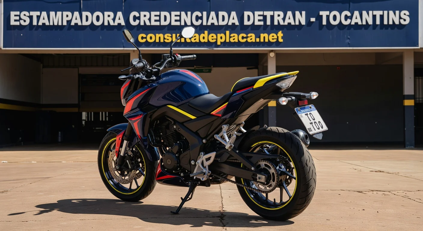 Placa Mercosul de Moto no Tocantins: Valor e Como Fazer 2026