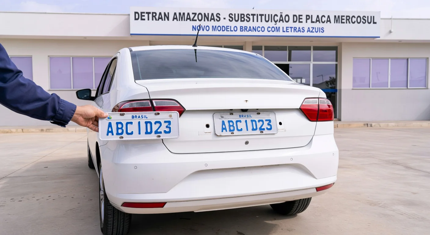 Placa Mercosul AM: Como Trocar e Quanto Custa em 2026