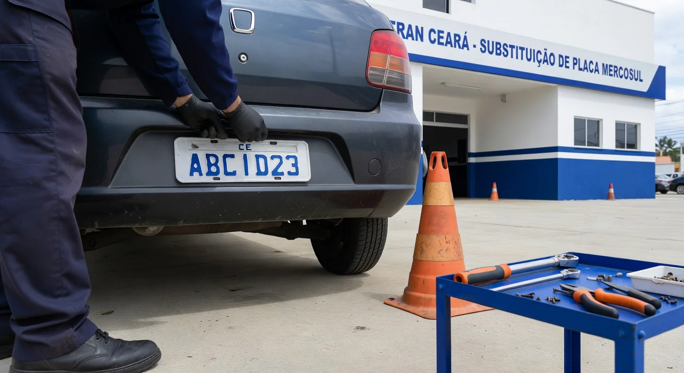 Placa Mercosul CE: Como Trocar e Quanto Custa em 2026