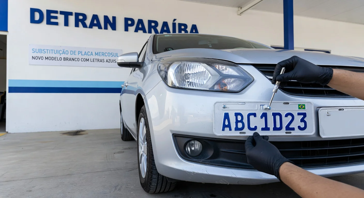 Placa Mercosul PB: Como Trocar e Quanto Custa em 2026