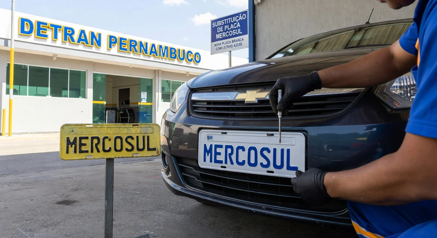 Placa Mercosul PE: Como Trocar e Quanto Custa em 2026