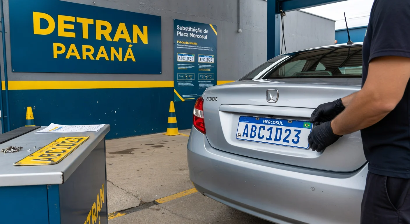 Placa Mercosul PR: Como Trocar e Quanto Custa em 2026