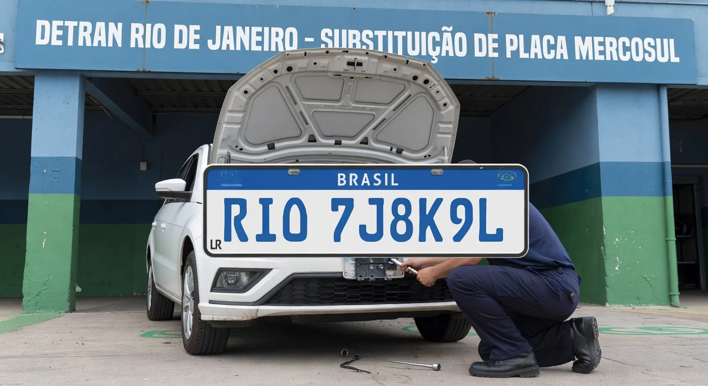 Placa Mercosul RJ: Como Trocar e Quanto Custa em 2026