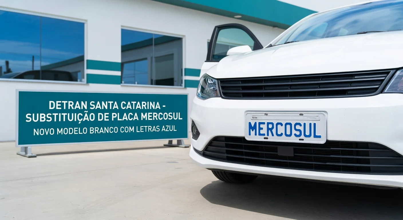 Placa Mercosul SC: Como Trocar e Quanto Custa em 2026