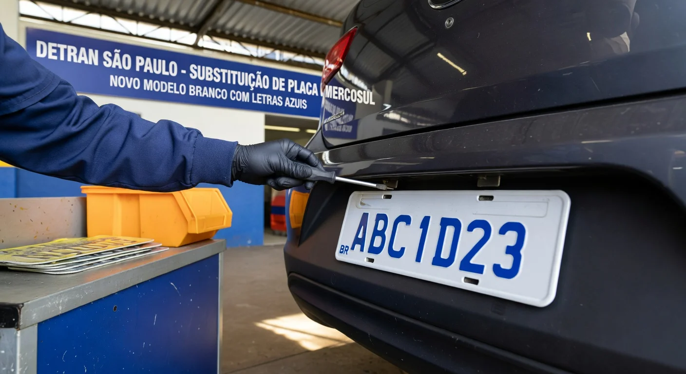 Placa Mercosul SP: Como Trocar e Quanto Custa em 2026