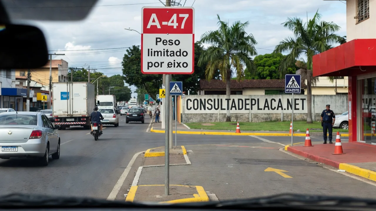 Placa A-47: peso limitado por eixo — por que o total pode estar certo e o eixo errado