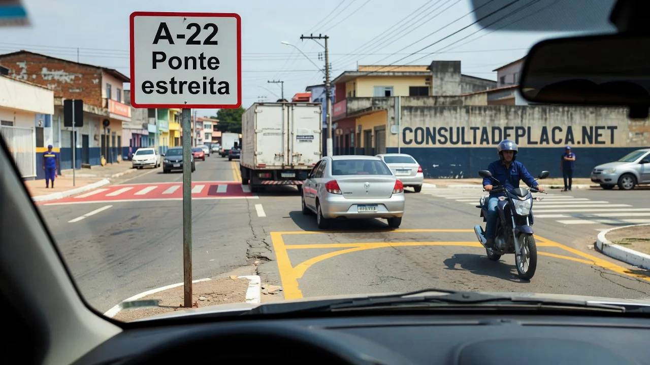 Placa A-22: ponte estreita — três proibições do CTB valem sobre a ponte