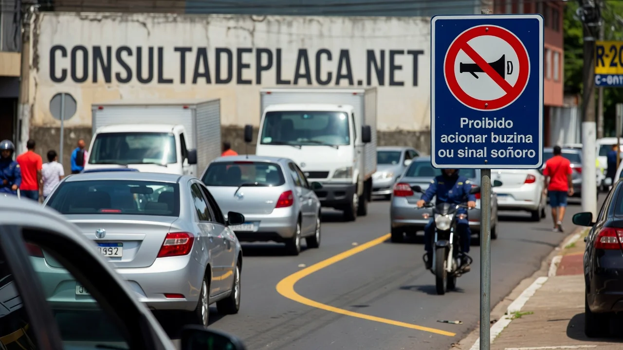 Placa R-20 Proibido Acionar Buzina: o CTB ja limita a buzina mesmo onde nao ha placa