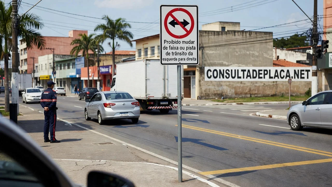 Placa R-8a Proibido Mudar de Faixa da Esquerda para a Direita: a placa sem artigo proprio no CTB