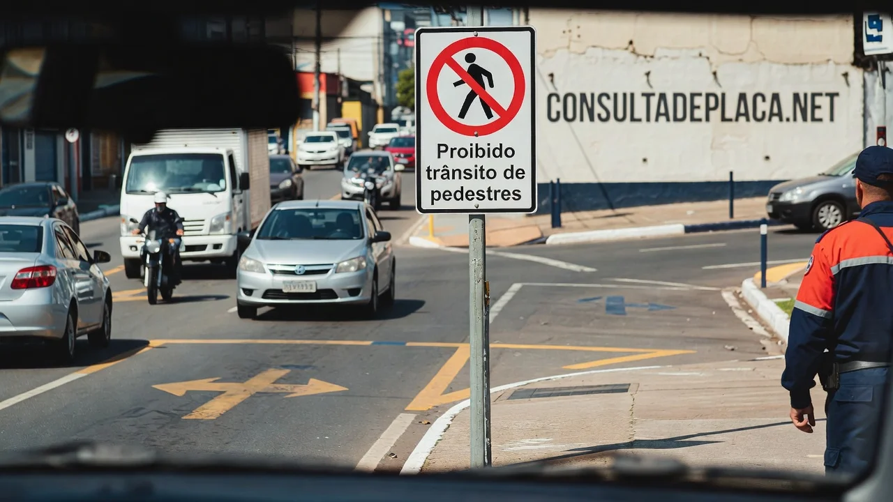 Placa R-29 Proibido Transito de Pedestres: o CTB tem um artigo so para o pedestre, e ele multa