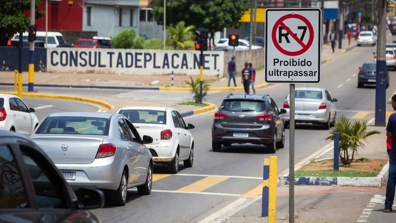 Placa Proibido Ultrapassar (R-7): o art. 203 lista situacoes, nao lista a placa - e isso muda a defesa