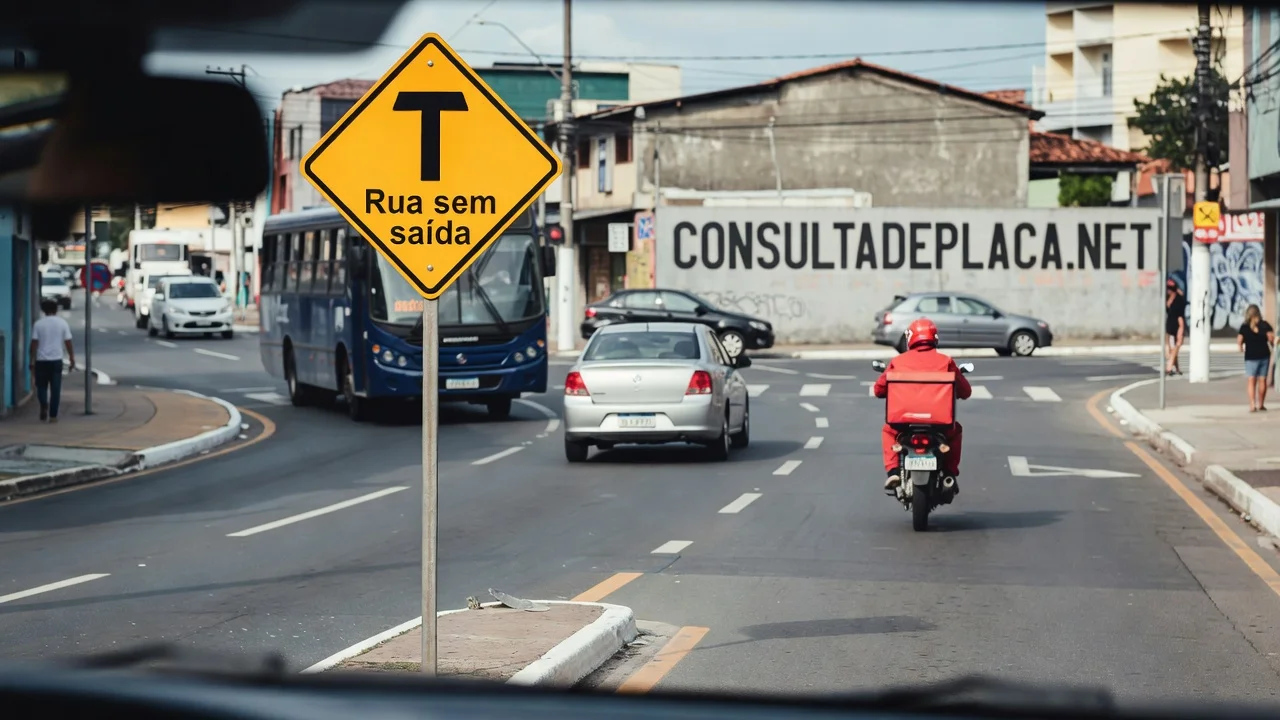 Placa A-45: rua sem saída — o aviso que evita o retorno proibido lá na frente