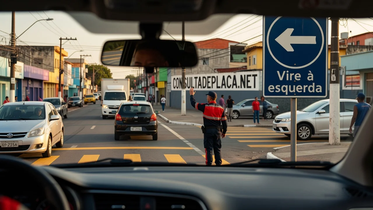 Placa R-25a Vire a Esquerda: a placa que obriga a manobra, nao apenas permite