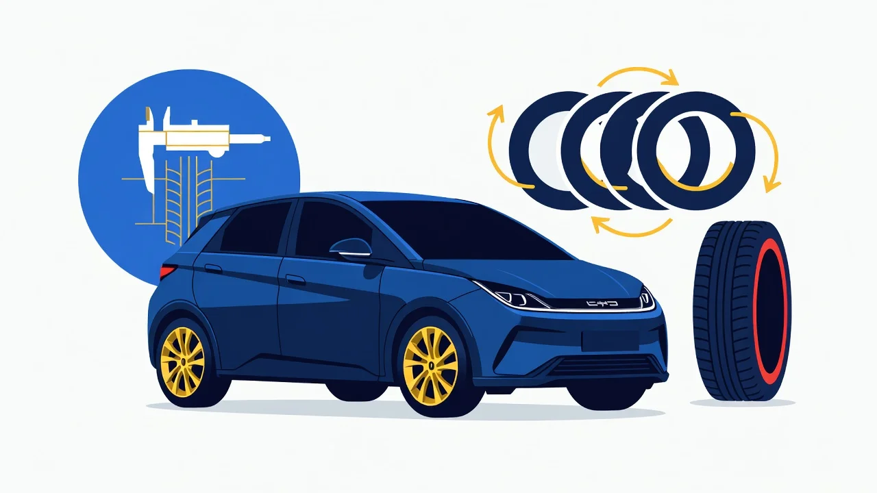 Pneu do BYD Dolphin Medida e Troca