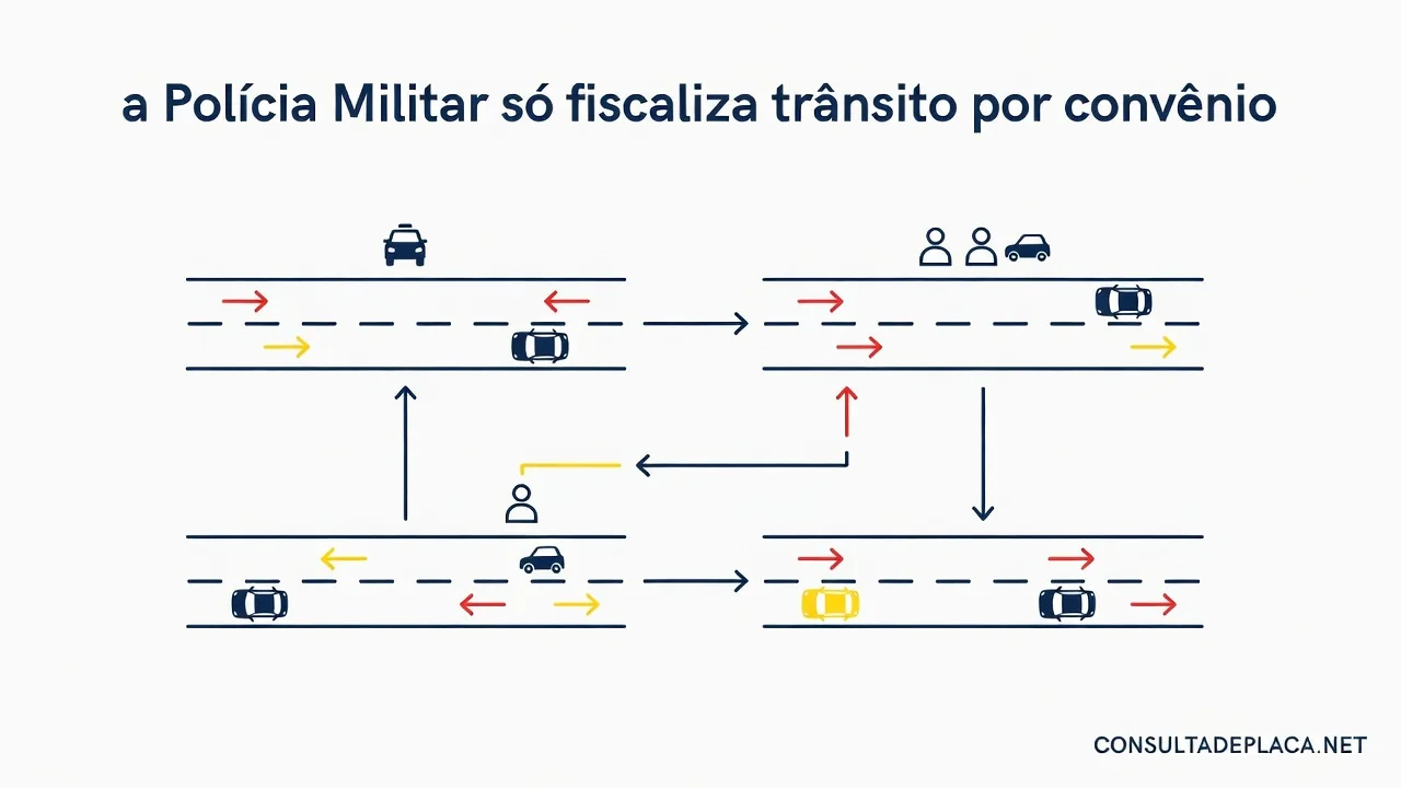 Artigo 23 do CTB: a Polícia Militar só fiscaliza trânsito por convênio