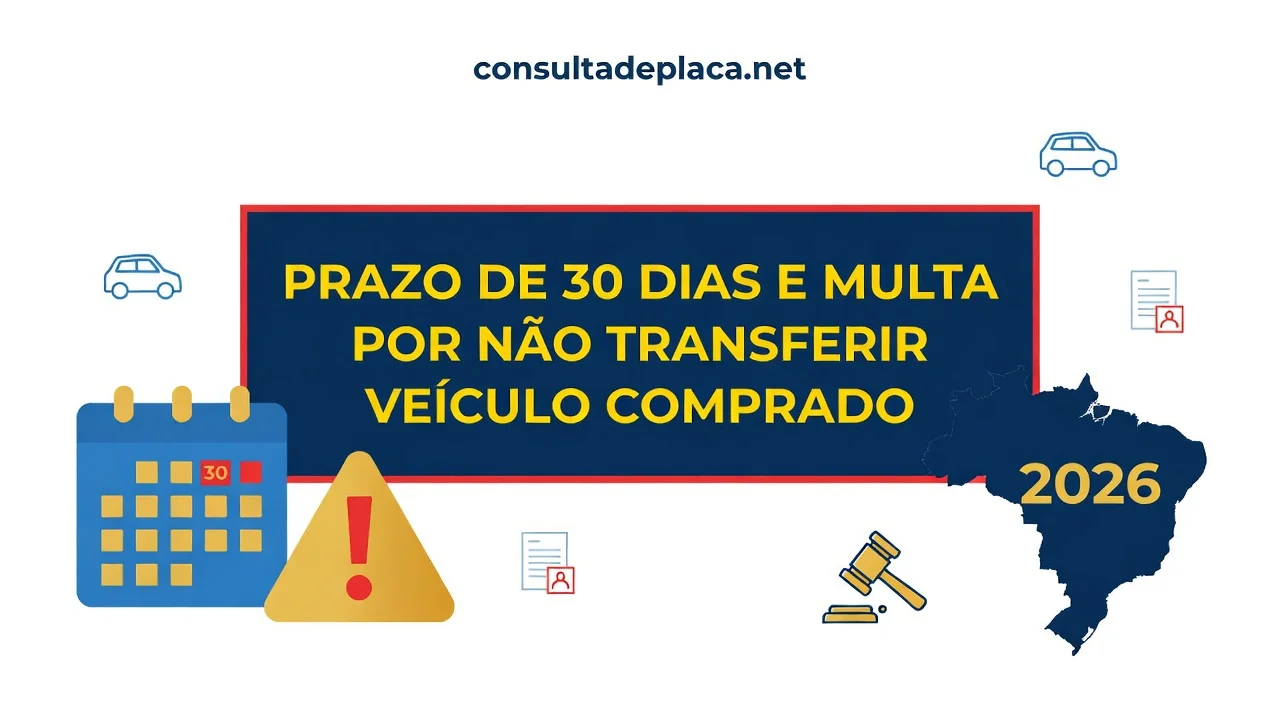Prazo e Multa por Não Transferir Veículo Comprado 2026