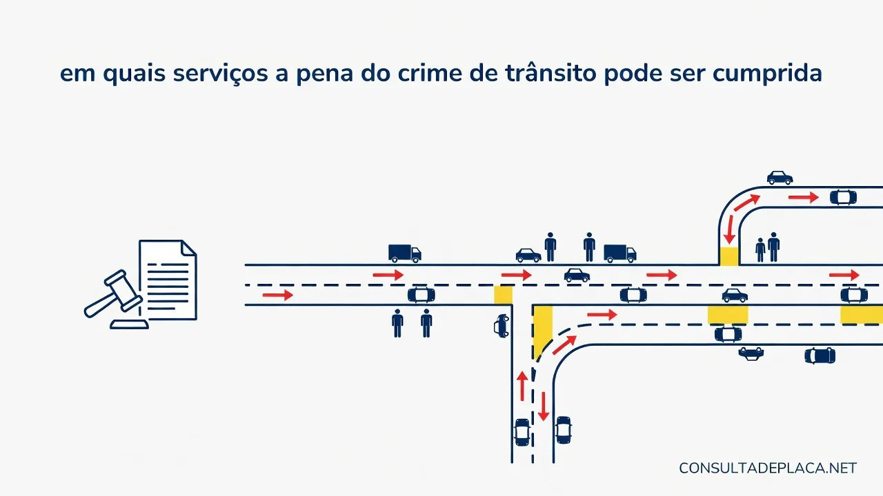 Artigo 312-A do CTB: em quais serviços a pena do crime de trânsito pode ser cumprida