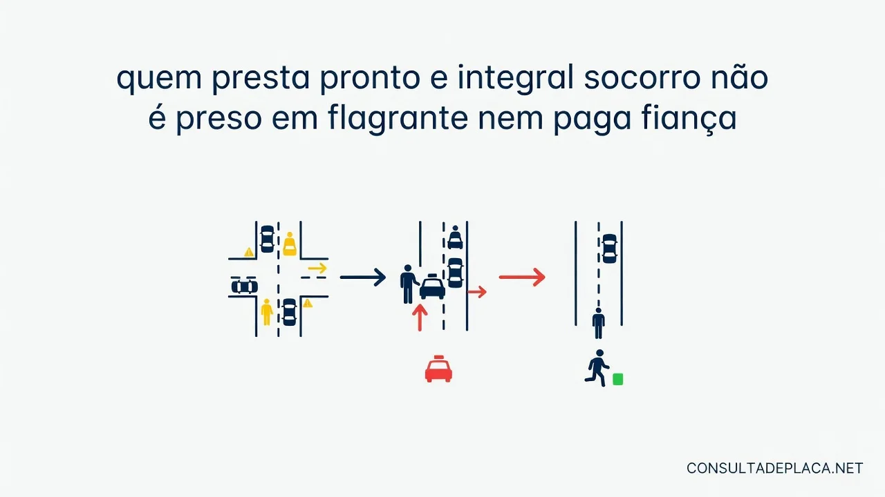 Artigo 301 do CTB: quem presta pronto e integral socorro não é preso em flagrante nem paga fiança