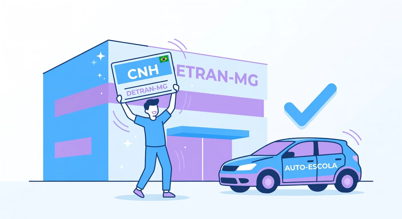Primeira CNH MG 2026: Como Tirar Passo a Passo