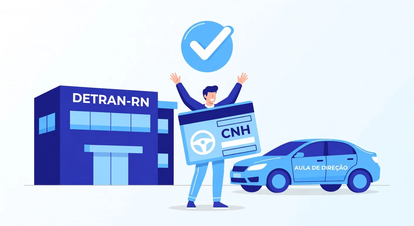 Primeira CNH RN 2026: Como Tirar Passo a Passo