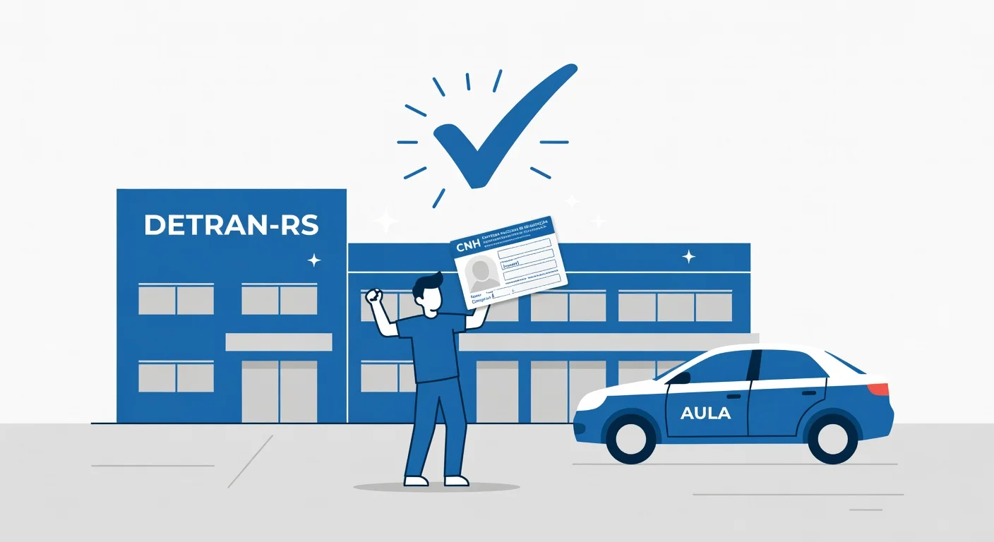 Primeira CNH RS 2026: Como Tirar Passo a Passo
