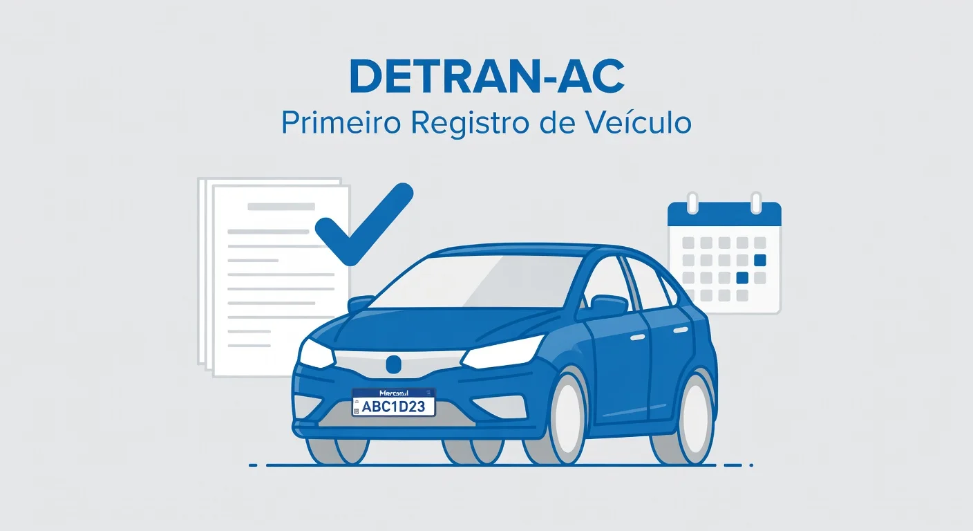 Primeiro Emplacamento AC: Documentos e Passo a Passo no DETRAN-AC 2026