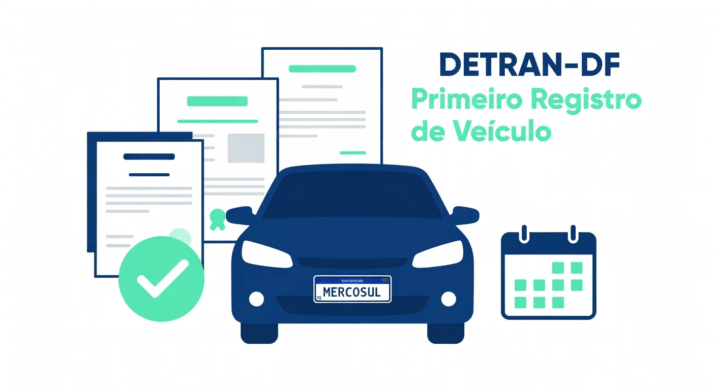 Primeiro Emplacamento DF: Documentos e Passo a Passo no DETRAN-DF 2026