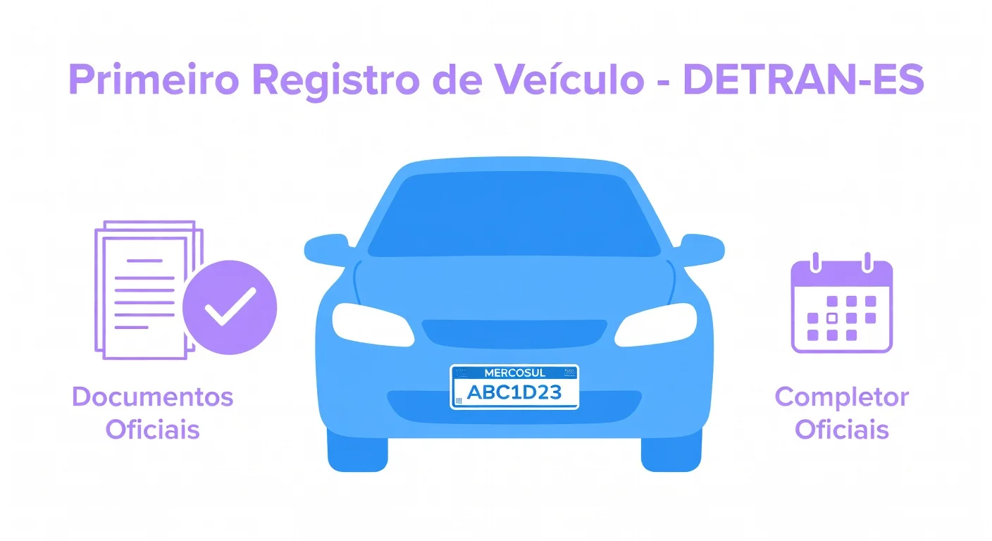 Primeiro Emplacamento ES: Documentos e Passo a Passo no DETRAN-ES 2026