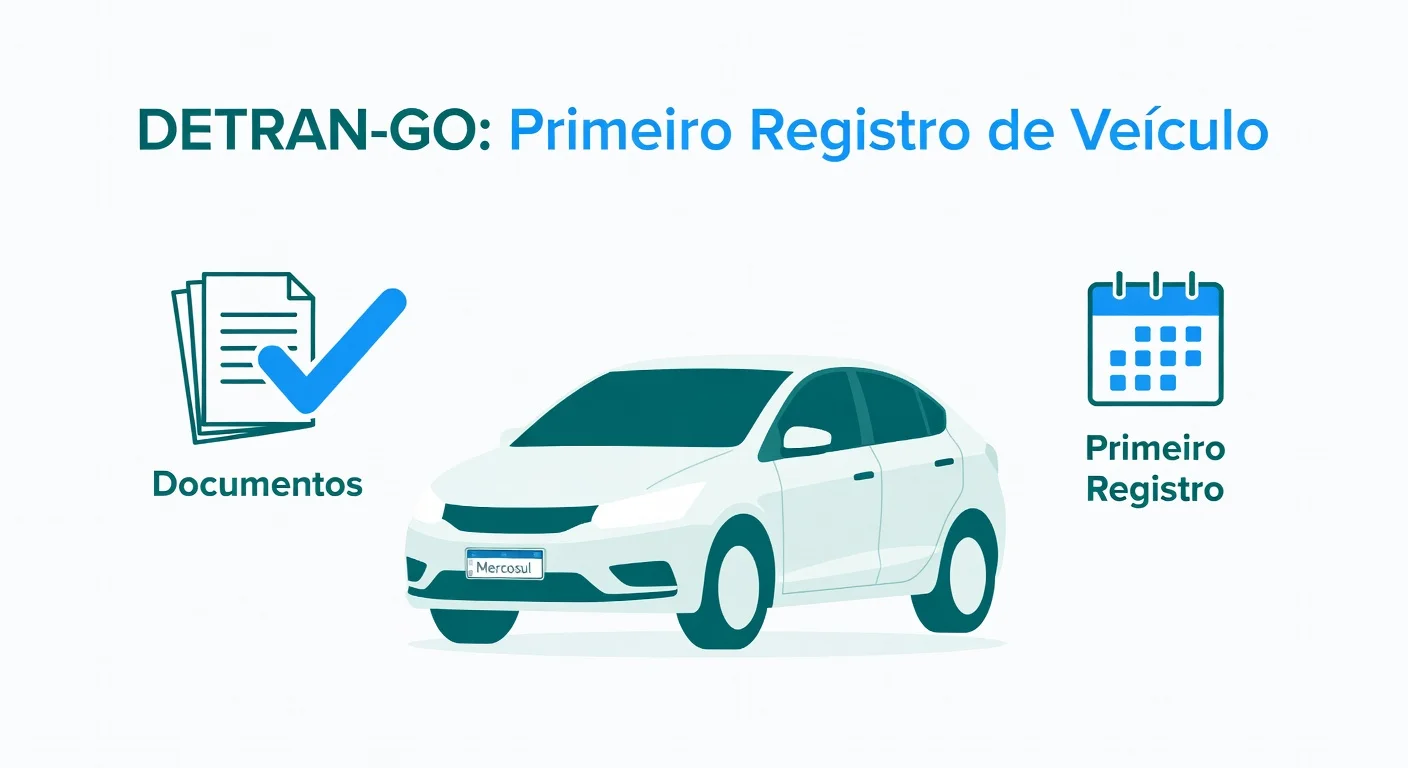 Primeiro Emplacamento GO: Documentos e Passo a Passo no DETRAN-GO 2026