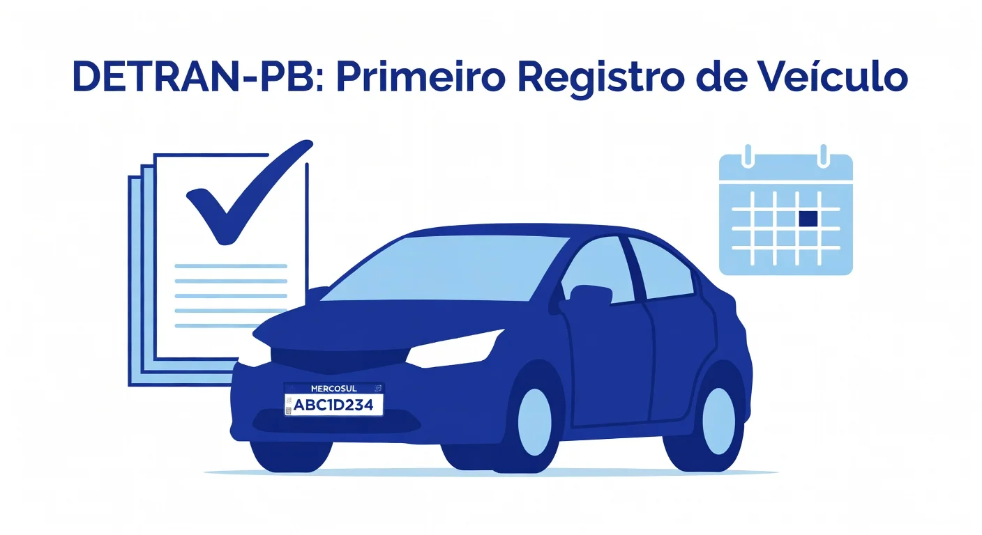 Primeiro Emplacamento PB: Documentos e Passo a Passo no DETRAN-PB 2026