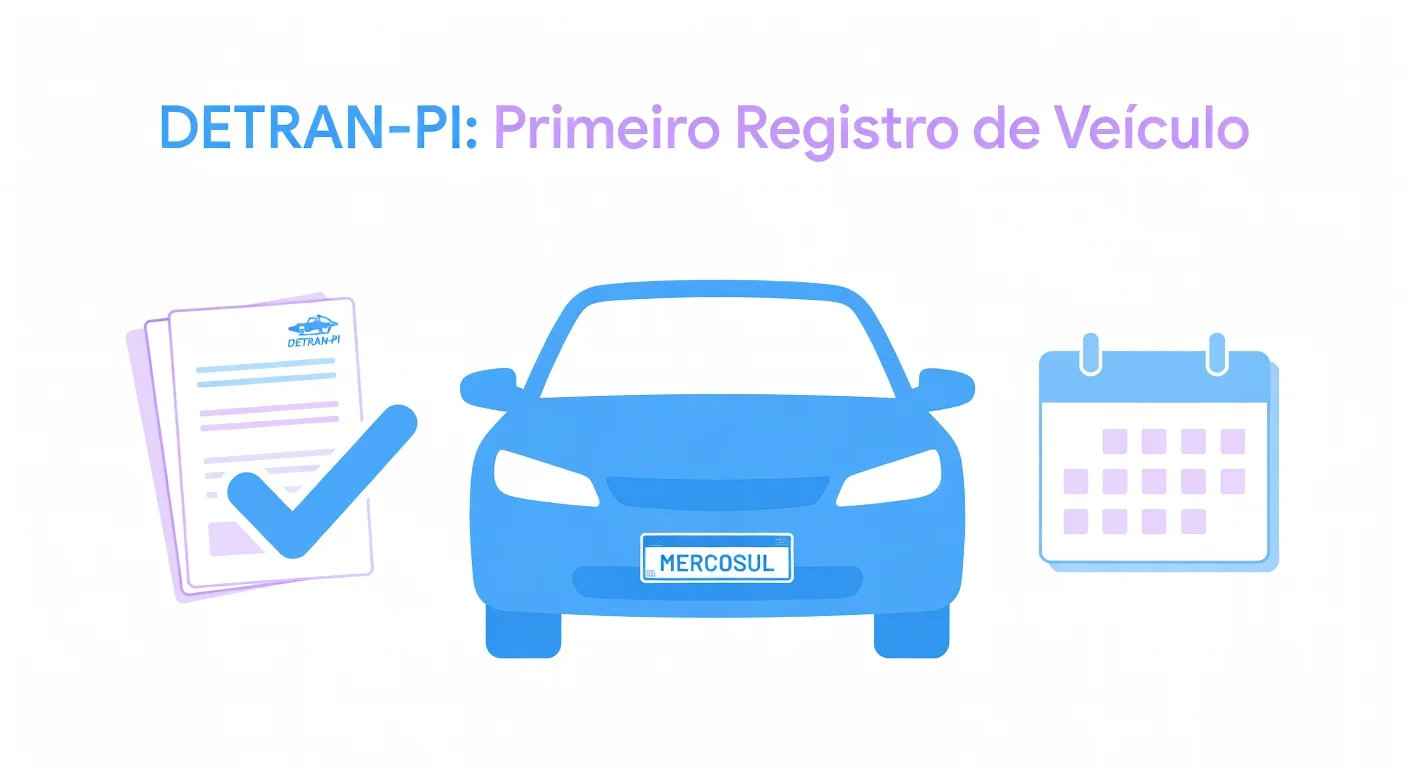 Primeiro Emplacamento PI: Documentos e Passo a Passo no DETRAN-PI 2026