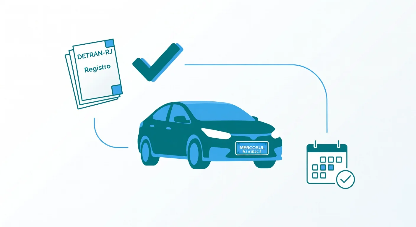 Primeiro Emplacamento RJ: Documentos e Passo a Passo no DETRAN-RJ 2026