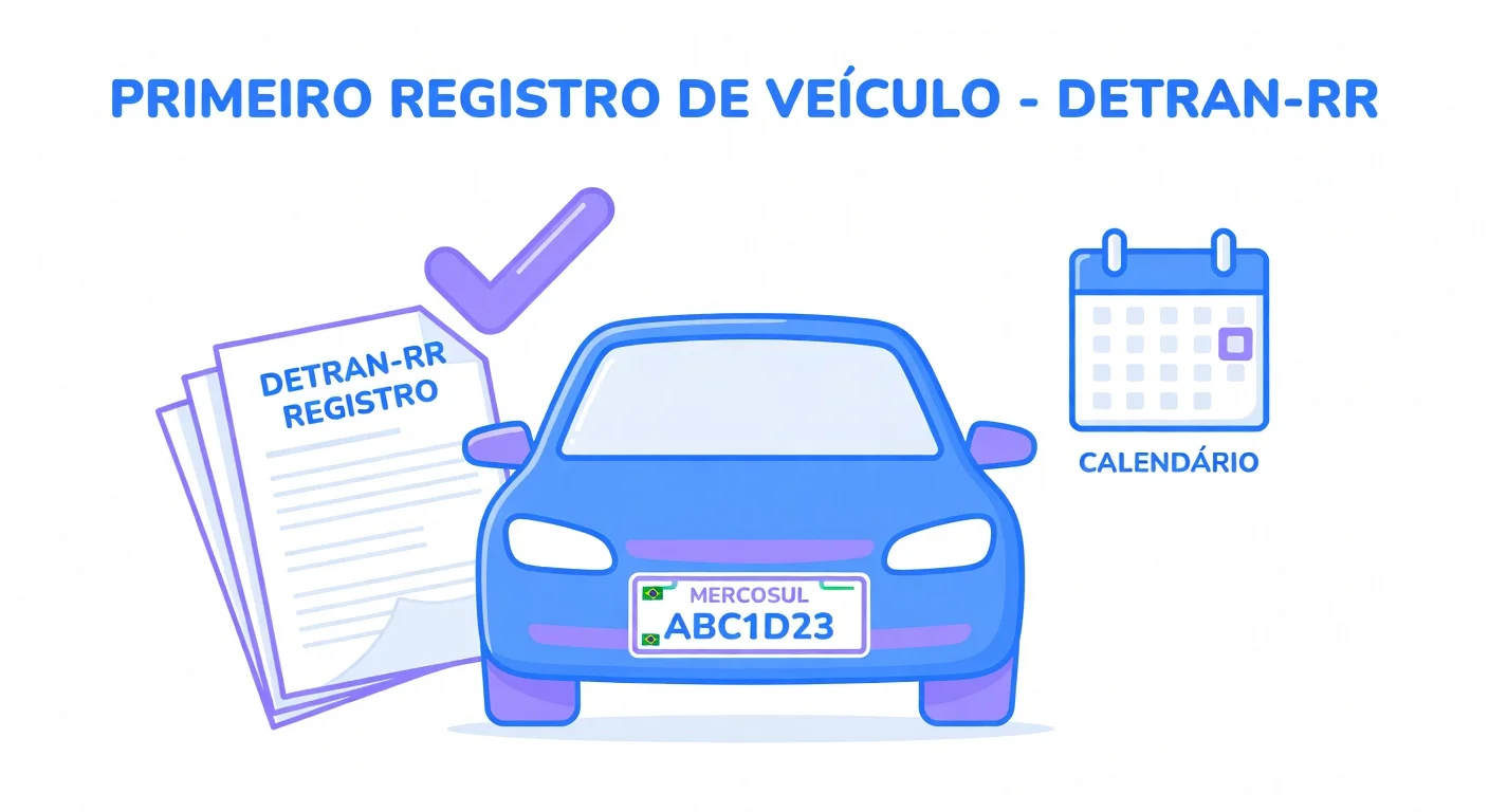 Primeiro Emplacamento RR: Documentos e Passo a Passo no DETRAN-RR 2026