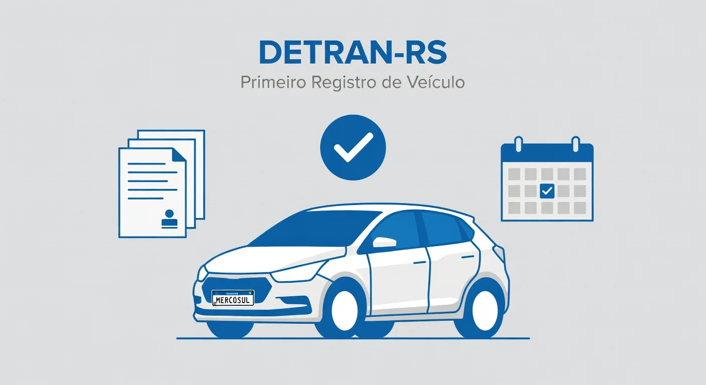 Primeiro Emplacamento RS: Documentos e Passo a Passo no DETRAN-RS 2026
