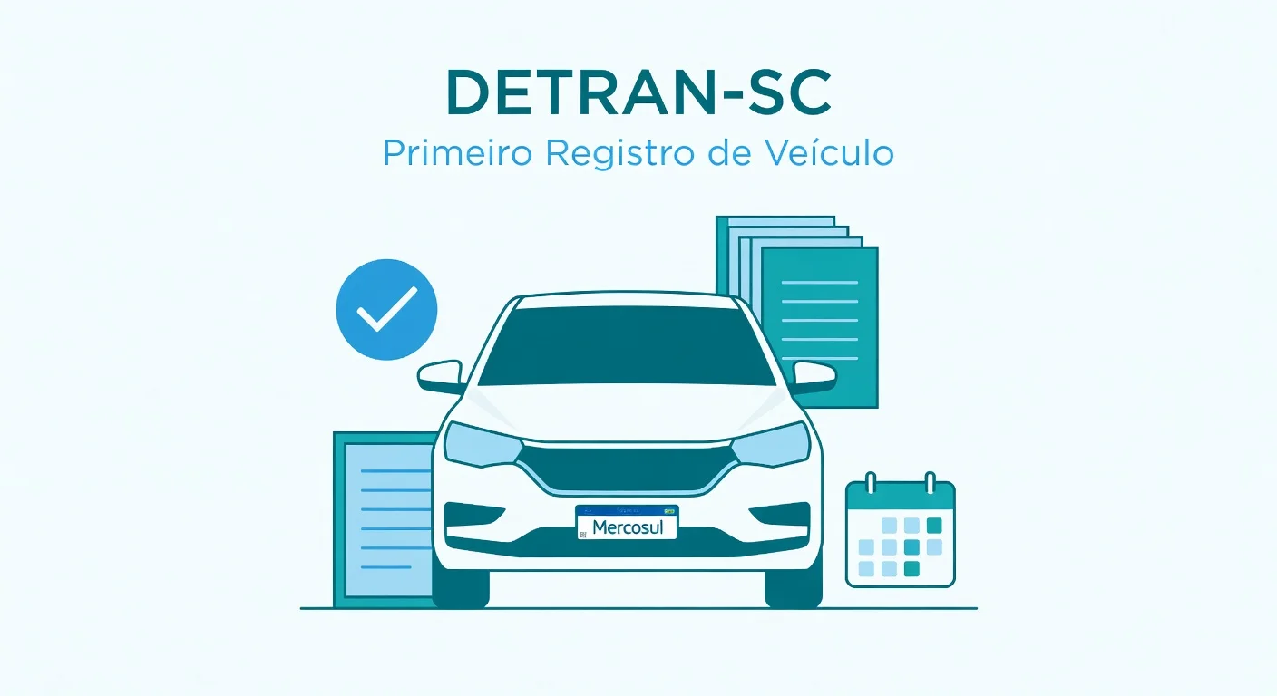Primeiro Emplacamento SC: Documentos e Passo a Passo no DETRAN-SC 2026