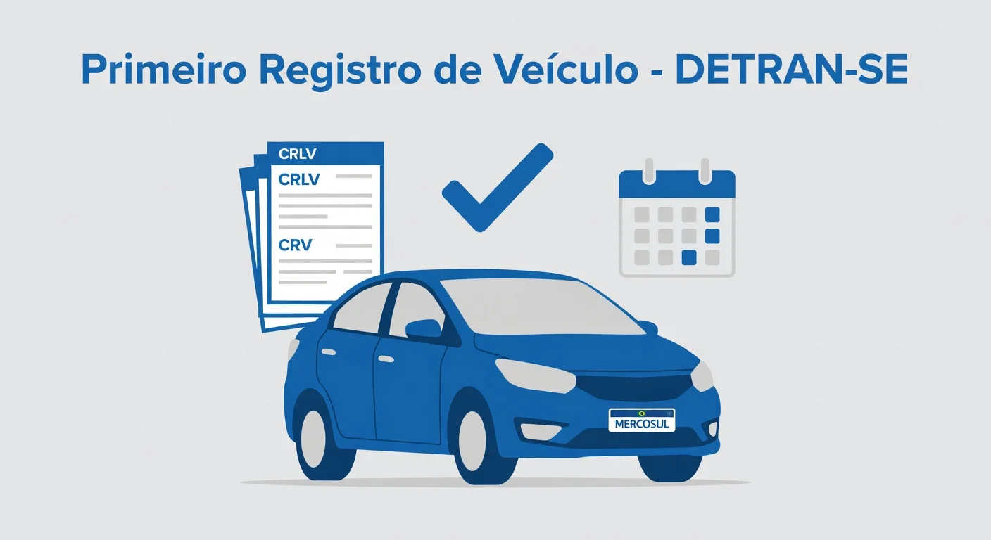 Primeiro Emplacamento SE: Documentos e Passo a Passo no DETRAN-SE 2026