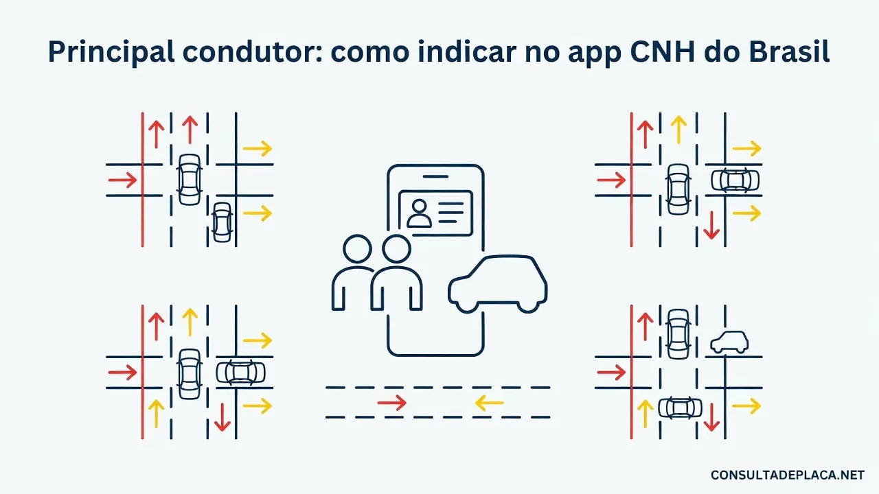 Principal condutor: como indicar no app CNH do Brasil