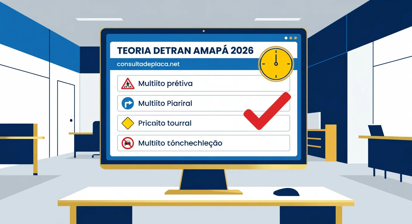Prova Teórica do DETRAN Amapá 2026: Como Agendar, Quantas Questões e o Que Fazer se Reprovar