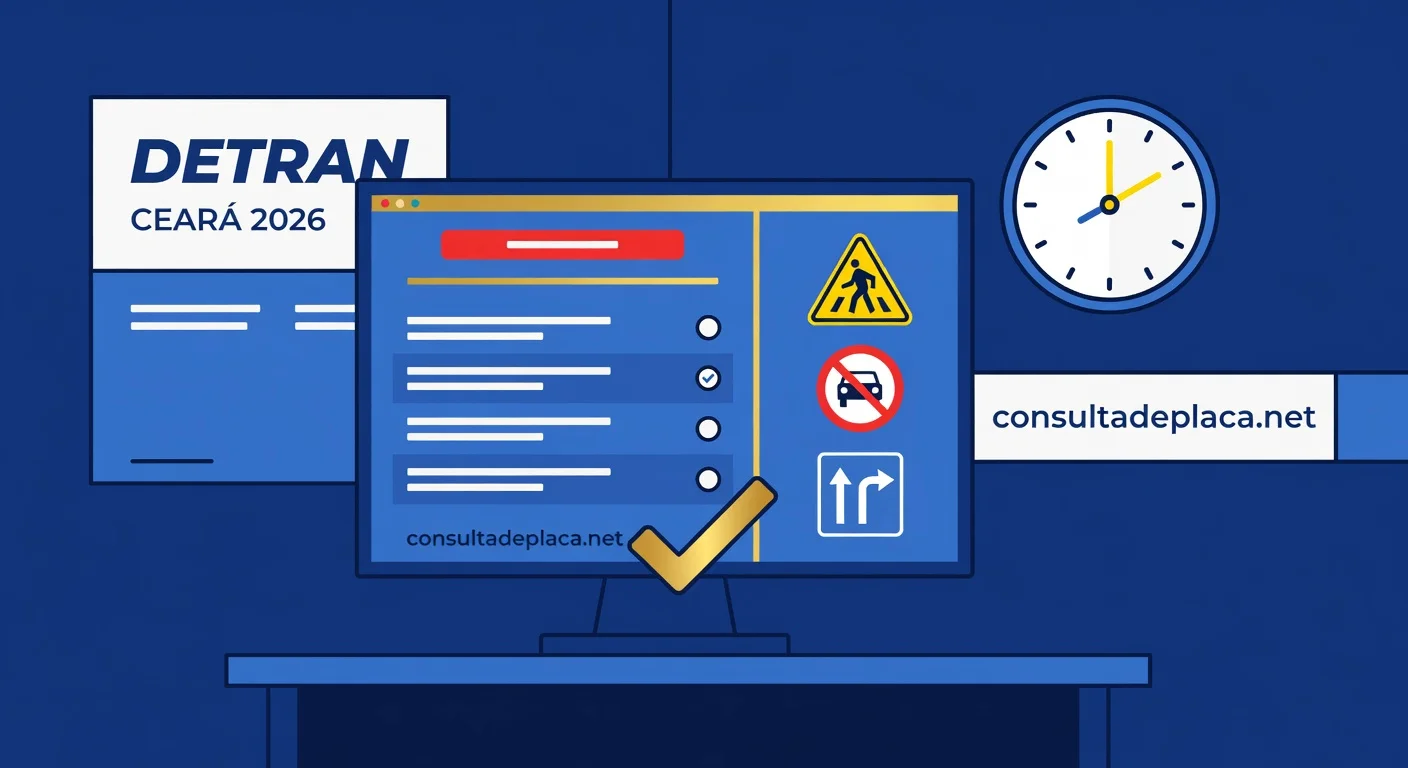 Prova Teórica do DETRAN Ceará 2026: Como Agendar, Quantas Questões e o Que Fazer se Reprovar
