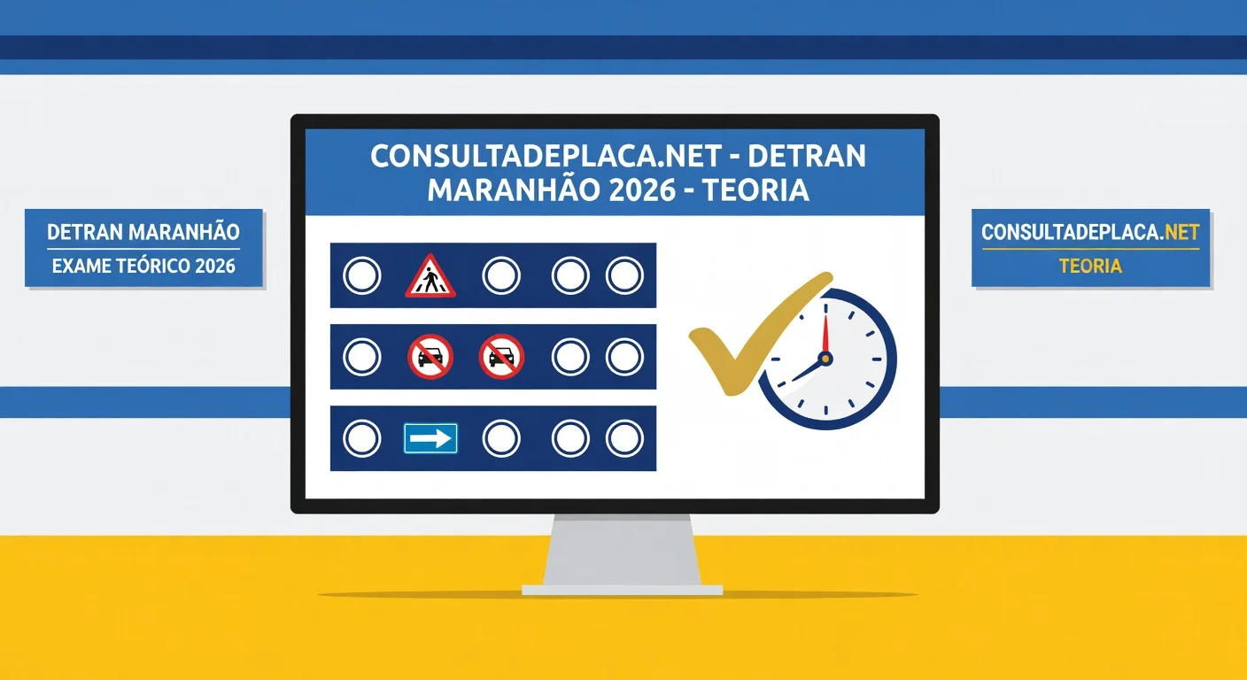 Prova Teórica do DETRAN Maranhão 2026: Como Agendar, Quantas Questões e o Que Fazer se Reprovar