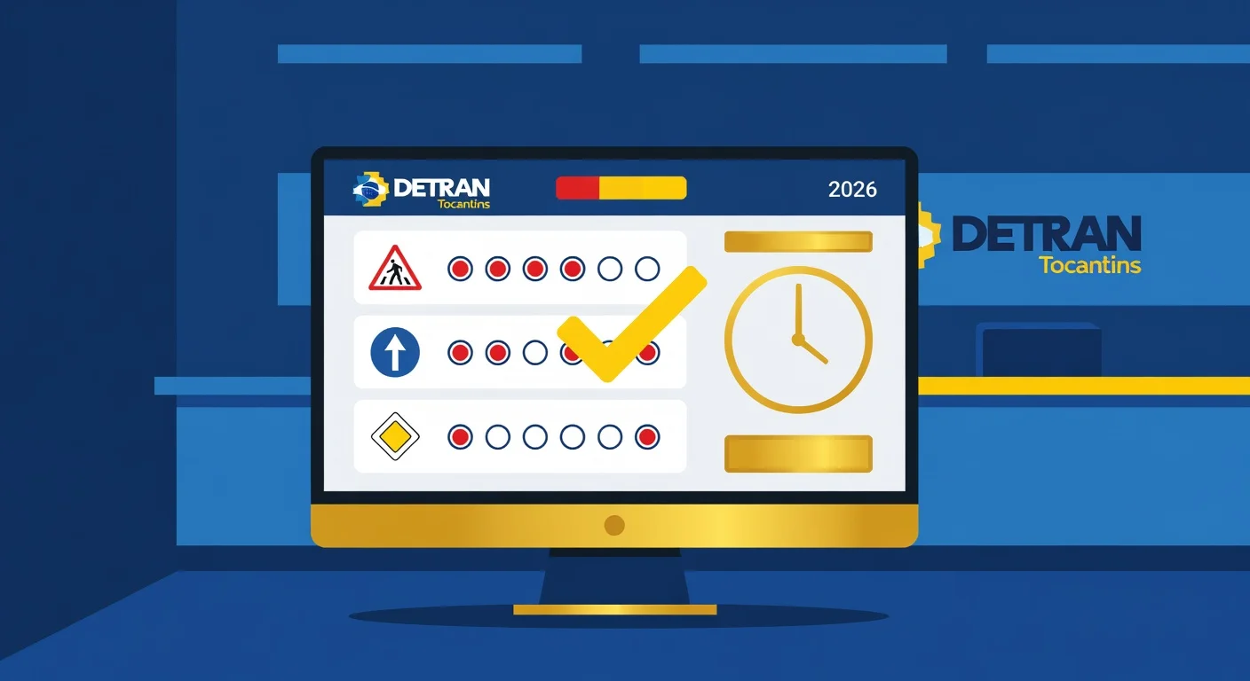 Prova Teórica do DETRAN Tocantins 2026: Como Agendar, Quantas Questões e o Que Fazer se Reprovar