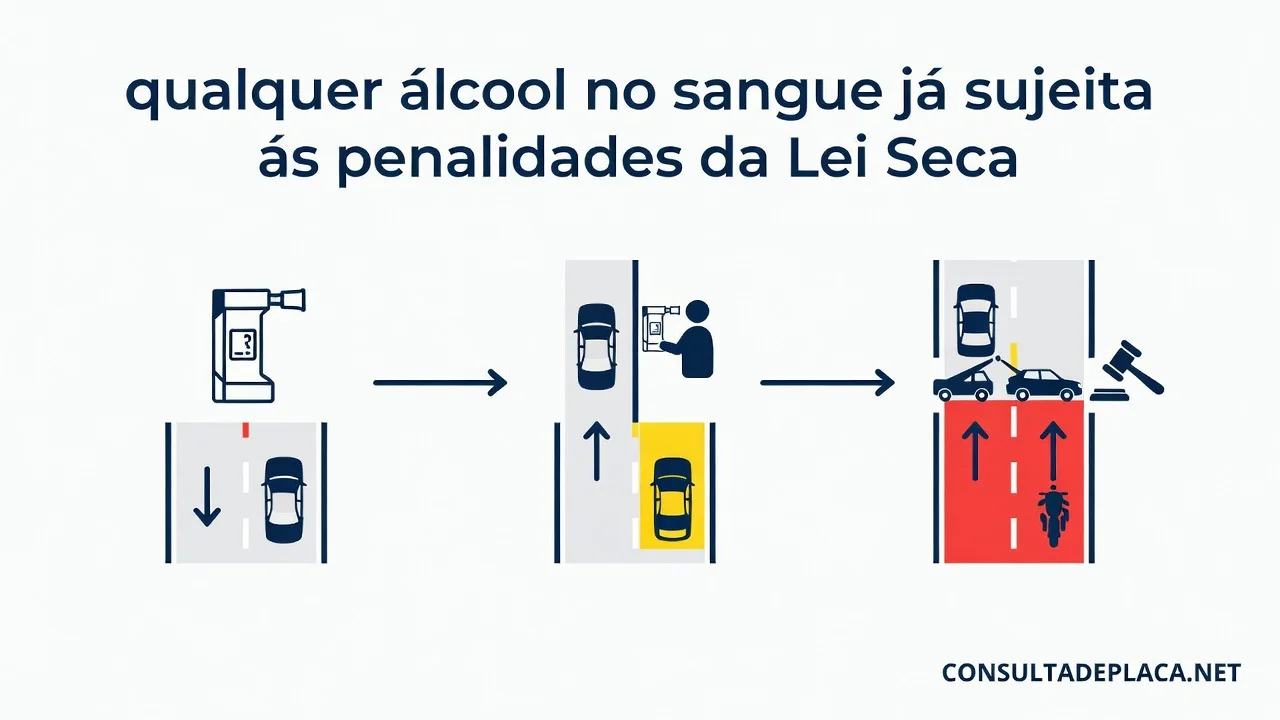 Artigo 276 do CTB: qualquer álcool no sangue já sujeita às penalidades da Lei Seca